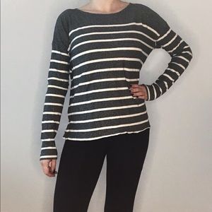 J.Crew Striped Boatneck Sweater